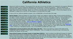 Desktop Screenshot of californiaathletics.com